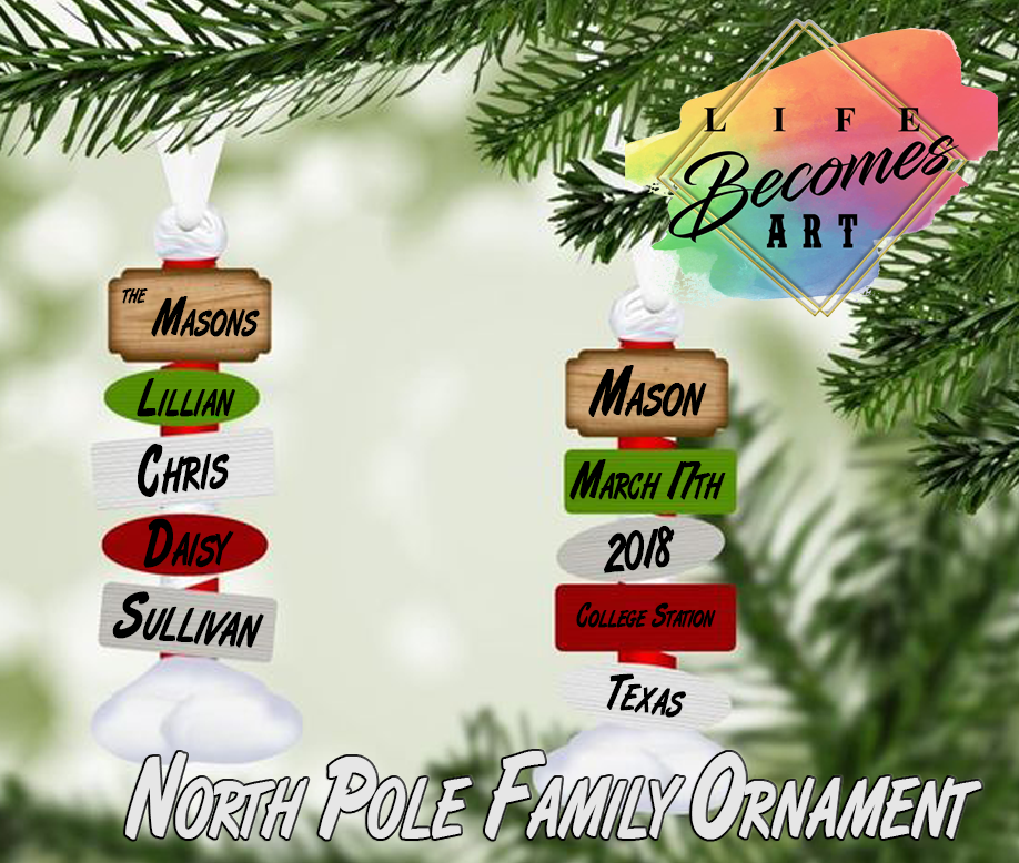 Personalized North Pole Ornament